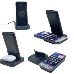 Standlı Wireless Mobil Şarj Cihazı Standlı Wireless Mobil Şarj Cihazı